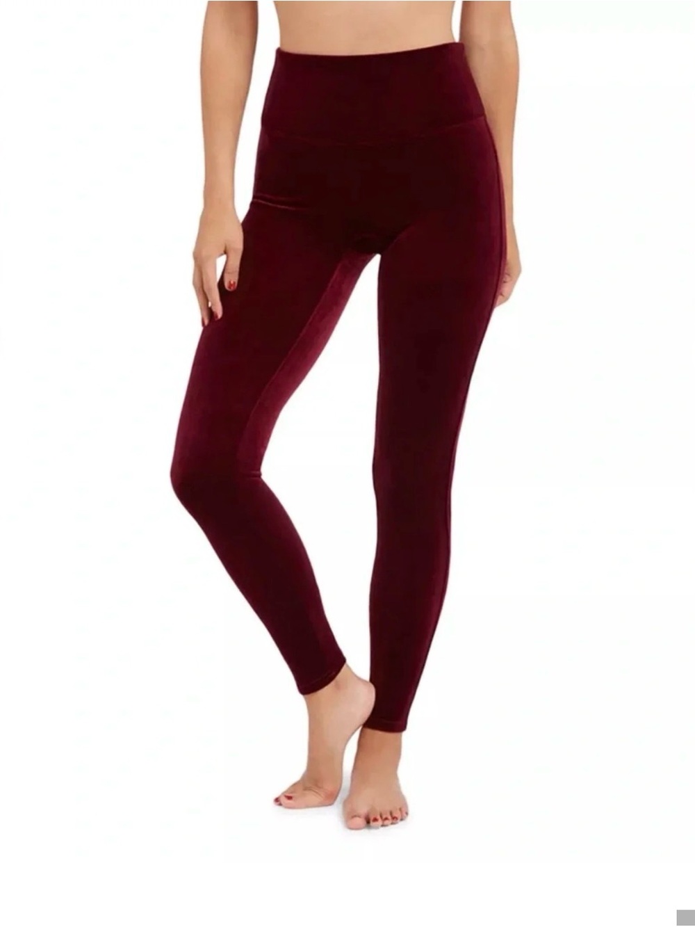 SPANX-NWT-Women’s Burgundy Velvet leggings-Size Medium